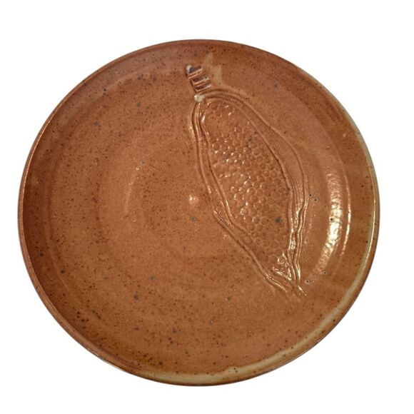 Robert Bob Hasselle Art Pottery Studio Stonware Plate 10" Vintage - Picture 1 of 9